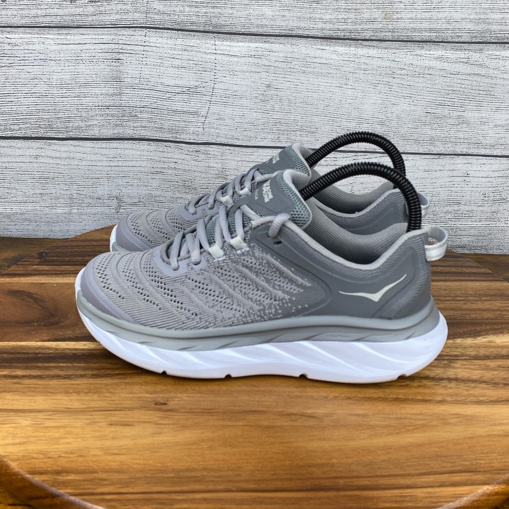 Hoka Gray Athletic Running Shoes